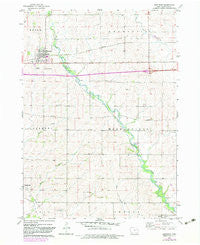 Winthrop Iowa Historical topographic map, 1:24000 scale, 7.5 X 7.5 Minute, Year 1973
