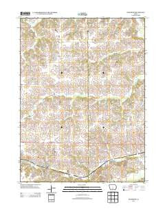 Woodburn Iowa Historical topographic map, 1:24000 scale, 7.5 X 7.5 Minute, Year 2013