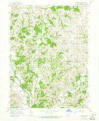 Woodland Iowa Historical topographic map, 1:24000 scale, 7.5 X 7.5 Minute, Year 1964