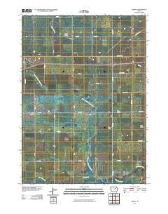 Zaneta Iowa Historical topographic map, 1:24000 scale, 7.5 X 7.5 Minute, Year 2010