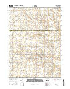 Zearing Iowa Current topographic map, 1:24000 scale, 7.5 X 7.5 Minute, Year 2015
