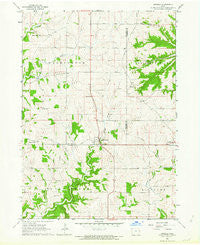 Zwingle Iowa Historical topographic map, 1:24000 scale, 7.5 X 7.5 Minute, Year 1962