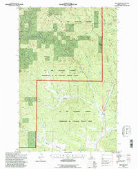 Abes Knob Idaho Historical topographic map, 1:24000 scale, 7.5 X 7.5 Minute, Year 1994