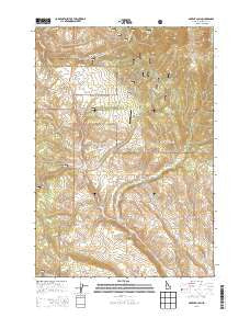 Advent Gulch Idaho Current topographic map, 1:24000 scale, 7.5 X 7.5 Minute, Year 2013
