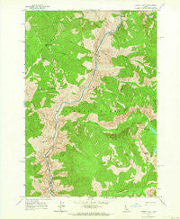 Aggipah Mtn Idaho Historical topographic map, 1:24000 scale, 7.5 X 7.5 Minute, Year 1962