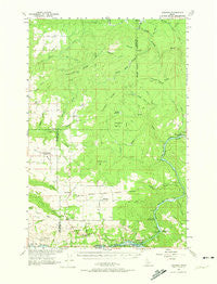 Ahsahka Idaho Historical topographic map, 1:62500 scale, 15 X 15 Minute, Year 1961