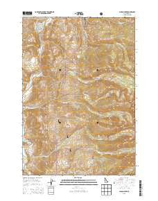 Allison Creek Idaho Current topographic map, 1:24000 scale, 7.5 X 7.5 Minute, Year 2013