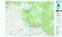 Ashton Idaho Historical topographic map, 1:100000 scale, 30 X 60 Minute, Year 1989