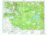 Ashton Idaho Historical topographic map, 1:250000 scale, 1 X 2 Degree, Year 1955