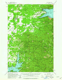 Athol Idaho Historical topographic map, 1:62500 scale, 15 X 15 Minute, Year 1961