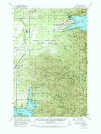 Athol Idaho Historical topographic map, 1:62500 scale, 15 X 15 Minute, Year 1961