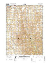 Badger Peak Idaho Current topographic map, 1:24000 scale, 7.5 X 7.5 Minute, Year 2013