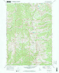Baker Peak Idaho Historical topographic map, 1:24000 scale, 7.5 X 7.5 Minute, Year 1970