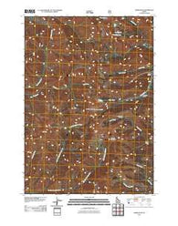 Baker Peak Idaho Historical topographic map, 1:24000 scale, 7.5 X 7.5 Minute, Year 2011