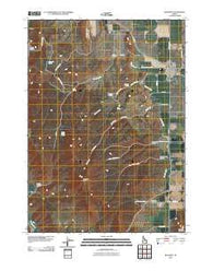 Bancroft Idaho Historical topographic map, 1:24000 scale, 7.5 X 7.5 Minute, Year 2010