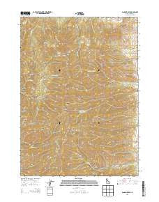 Bannock Peak Idaho Current topographic map, 1:24000 scale, 7.5 X 7.5 Minute, Year 2013