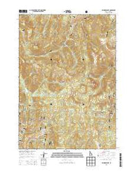Bayhorse Lake Idaho Current topographic map, 1:24000 scale, 7.5 X 7.5 Minute, Year 2013