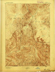 Bear Valley Idaho Historical topographic map, 1:125000 scale, 30 X 30 Minute, Year 1893