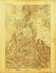 Bear Valley Idaho Historical topographic map, 1:125000 scale, 30 X 30 Minute, Year 1893
