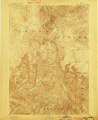 Bear Valley Idaho Historical topographic map, 1:125000 scale, 30 X 30 Minute, Year 1893