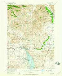 Bellevue Idaho Historical topographic map, 1:62500 scale, 15 X 15 Minute, Year 1957