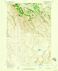 Bennett Mtn Idaho Historical topographic map, 1:62500 scale, 15 X 15 Minute, Year 1958