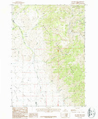 Big Windy Peak Idaho Historical topographic map, 1:24000 scale, 7.5 X 7.5 Minute, Year 1987
