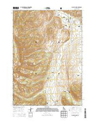 Big Black Dome Idaho Current topographic map, 1:24000 scale, 7.5 X 7.5 Minute, Year 2013