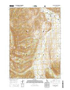 Big Black Dome Idaho Current topographic map, 1:24000 scale, 7.5 X 7.5 Minute, Year 2013
