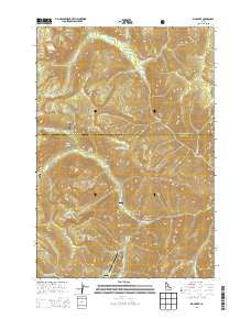 Big Creek Idaho Current topographic map, 1:24000 scale, 7.5 X 7.5 Minute, Year 2013