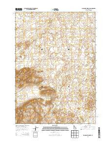 Big Grassy Ridge SE Idaho Current topographic map, 1:24000 scale, 7.5 X 7.5 Minute, Year 2013