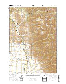 Big Windy Peak Idaho Current topographic map, 1:24000 scale, 7.5 X 7.5 Minute, Year 2013