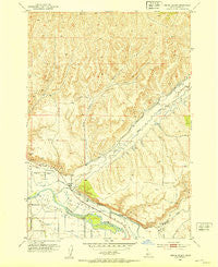 Birding Island Idaho Historical topographic map, 1:24000 scale, 7.5 X 7.5 Minute, Year 1952