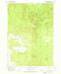 Bishop Mountain Idaho Historical topographic map, 1:24000 scale, 7.5 X 7.5 Minute, Year 1965