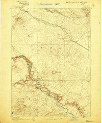 Bisuka Idaho Historical topographic map, 1:125000 scale, 30 X 30 Minute, Year 1894