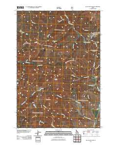 Black Mountain Idaho Historical topographic map, 1:24000 scale, 7.5 X 7.5 Minute, Year 2011