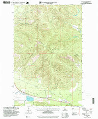 Blanchard Idaho Historical topographic map, 1:24000 scale, 7.5 X 7.5 Minute, Year 1996