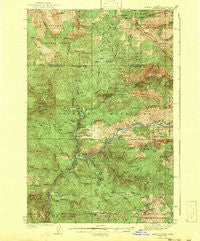 Boehls Butte Idaho Historical topographic map, 1:62500 scale, 15 X 15 Minute, Year 1943