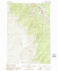 Bohannon Spring Idaho Historical topographic map, 1:24000 scale, 7.5 X 7.5 Minute, Year 1989
