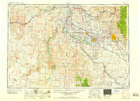 Boise Idaho Historical topographic map, 1:250000 scale, 1 X 2 Degree, Year 1958