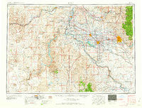 Boise Idaho Historical topographic map, 1:250000 scale, 1 X 2 Degree, Year 1958
