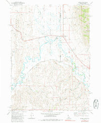 Border Idaho Historical topographic map, 1:24000 scale, 7.5 X 7.5 Minute, Year 1970