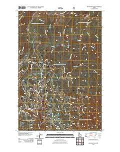 Boundary Peak Idaho Historical topographic map, 1:24000 scale, 7.5 X 7.5 Minute, Year 2011