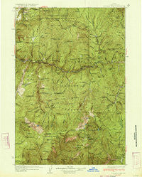 Buffalo Hump Idaho Historical topographic map, 1:125000 scale, 30 X 30 Minute, Year 1934