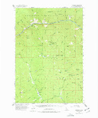 Burgdorf Idaho Historical topographic map, 1:62500 scale, 15 X 15 Minute, Year 1956