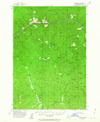 Burgdorf Idaho Historical topographic map, 1:62500 scale, 15 X 15 Minute, Year 1956