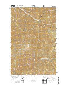 Burke Idaho Current topographic map, 1:24000 scale, 7.5 X 7.5 Minute, Year 2013