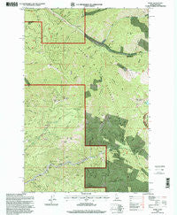 Burke Idaho Historical topographic map, 1:24000 scale, 7.5 X 7.5 Minute, Year 1996