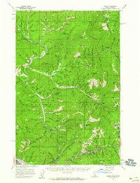 Burke Idaho Historical topographic map, 1:62500 scale, 15 X 15 Minute, Year 1957