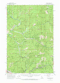 Burke Idaho Historical topographic map, 1:62500 scale, 15 X 15 Minute, Year 1957